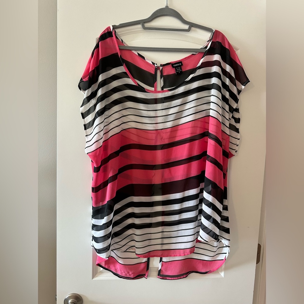 Light see through button back top